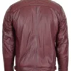 Maroon Leather Jacket