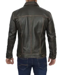 Distressed Leather Jacket