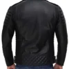 Men Black Moto Leather Jacket