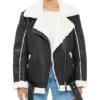 Women Black Shearling Jacket