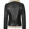 Womens Brown Bomber Leather Jacket