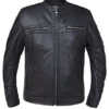 Dodge Tall Black Leather Jacket