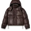 Brown Parka Puffer Jacket