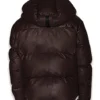 Brown Parka Quilted Puffer Jacket