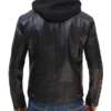 Men Black Biker Leather Jacket