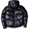 Men Black Hooded Puffer Jacket