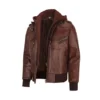 Men Brown Leather Jacket