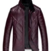 Men Collard Quilted Puffer jacket