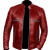 Men Red Leather Jacket