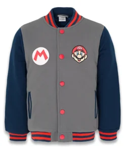 Super Mario Varsity Bomber Jacket