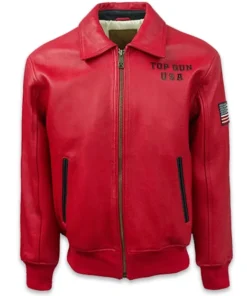 Top Gun Lucky Red Flight Jacket