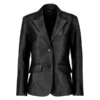 Women Black Blazer Coat