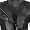 Women Black Motorcycle Leather Jacket