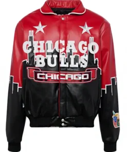 Chicago Bulls Skyline Leather Jacket