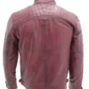 Mens Retro Racing Leather Jacket