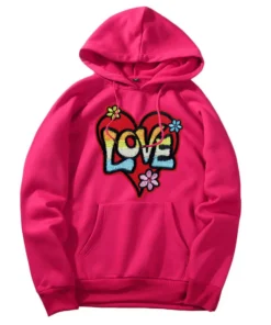 Personalized Couple with Initial Heart Anniversary Date Hoodies