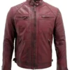 Retro Racing Leather Jacket