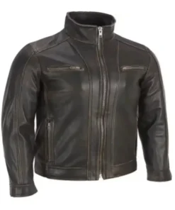 Black Rivet Leather Jacket