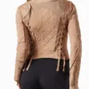 Women Brown Motorcycle Jacket