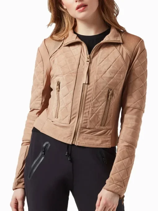Women Suede Leather Jacket