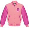 Pink Letterman Jacket