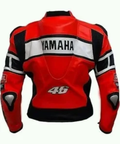 Yamaha Motorbike Red Leather Jacket