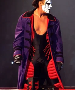 American Wrestler Sting WWE Purple Trench Coat