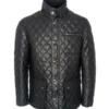 Cafe Racer Quilted Leather Jacket