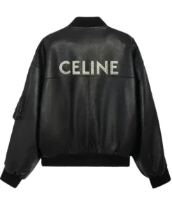 Celine Black Leather Jacket
