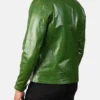 Distressed Darren Leather Biker Jacket