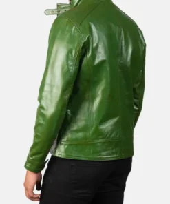 Distressed Darren Leather Biker Jacket
