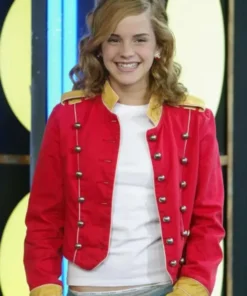 Emma Watson Red and Yellow Jacket