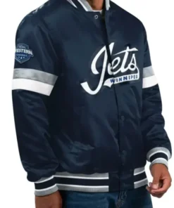Jets Navy Blue Varsity Jacket