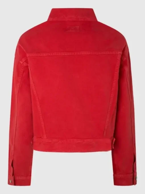 Multiple Styles Red Denim Jacket