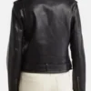 Women's Black Motorcycle Leather Jacket