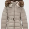 Women Fur Hooded Puffer Jacket