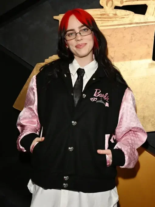 Billie Eilish 2024 Grammy Awards Barbie Bomber Jacket