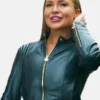 Buying London 2024 Juliana Ardenius Black Leather Jacket