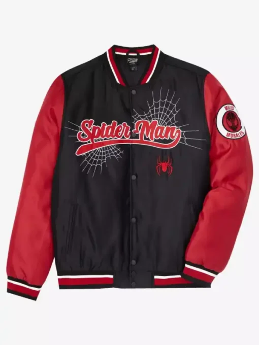 Man Miles Morales Color Blocked Bomber Jacket