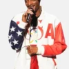 Snoop Dogg U.S 2024 Olympic Leather Jacket