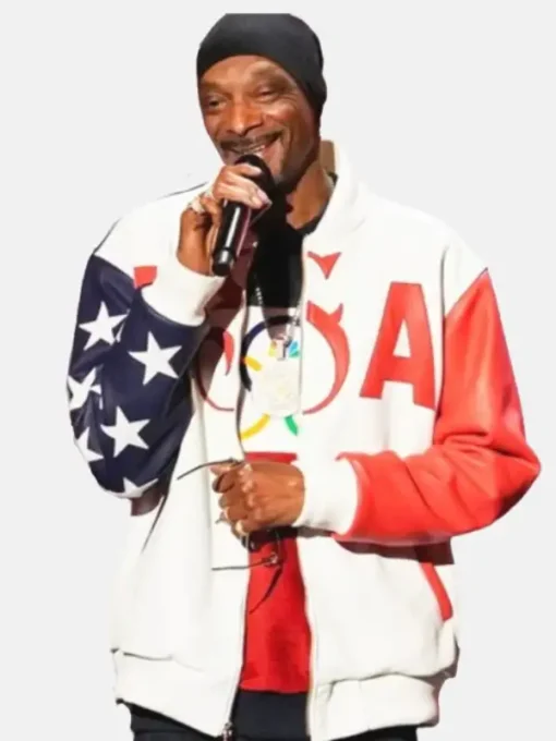 Snoop Dogg U.S 2024 Olympic Leather Jacket