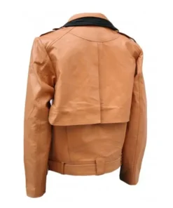 Tan Leather Motorcycle Jacket