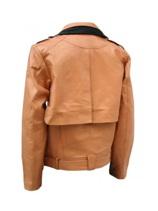 Tan Leather Motorcycle Jacket