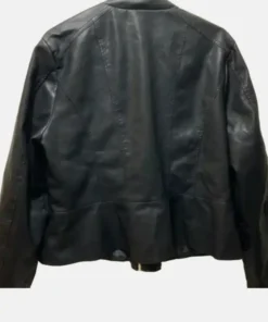 Womens Black Baccini Leather Jacket