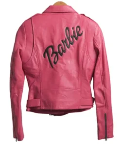 2024 Barbie Pink Leather Jacket