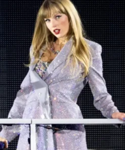 2024 Taylor Swift Eras Tour Silver Sequin Blazer