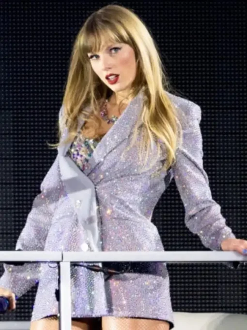 2024 Taylor Swift Eras Tour Silver Sequin Blazer