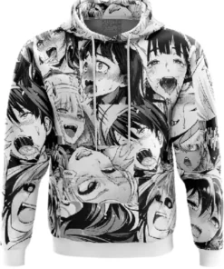 Ahegao Manga Collage Hoodie