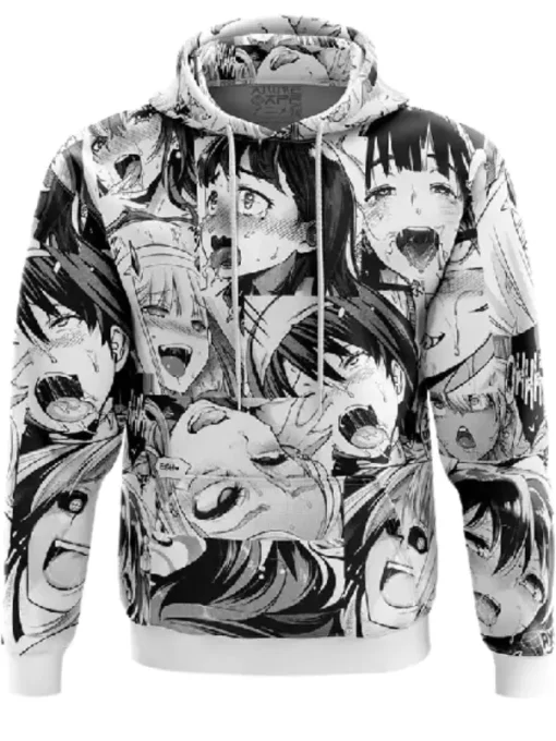 Ahegao Manga Collage Hoodie