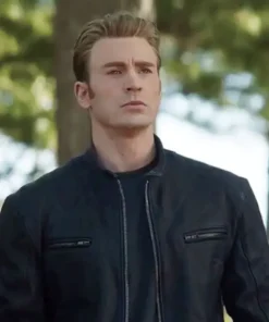 Avengers Endgame Chris Evans Black Jacket